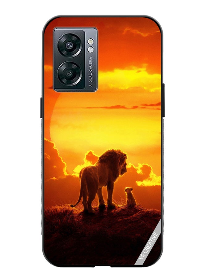 VR CREATIVE Protective Case Cover For Oppo A57 5G The Lion King Design Multicolour  - Image 1