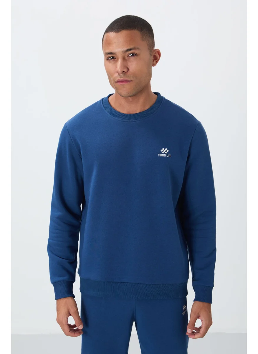 تومي لايف Parliament Cotton Thick Fluffy Soft Texture Comfort Fit Embroidered Men's Tracksuit -85265