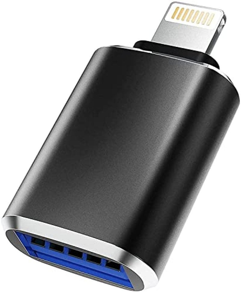 كابل ليتنغ OTG USB 3.0 لنقل بيانات عالي السرعة - كابل ليتنغ إلى USB بقشرة ألومنيوم متينة لأجهزة أيفون وآيباد والأجهزة المحمولة المستقلة - Image 1