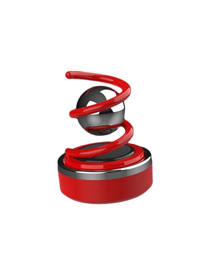 Spiral Shape Solar Car Diffuser Red - Image 1