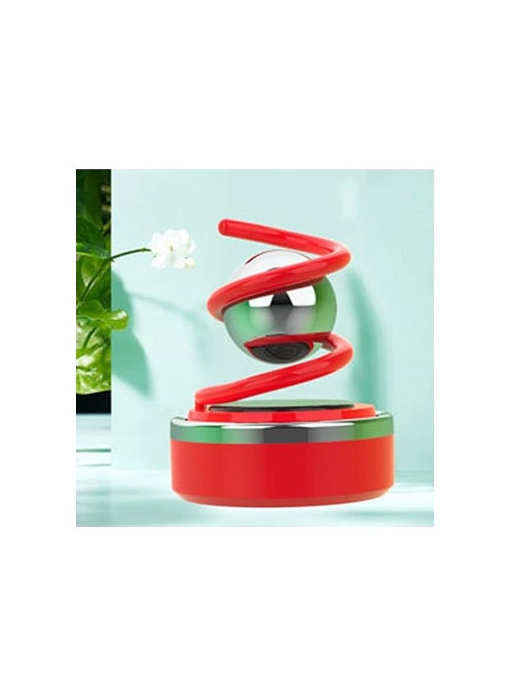 Spiral Shape Solar Car Diffuser Red - Image 2