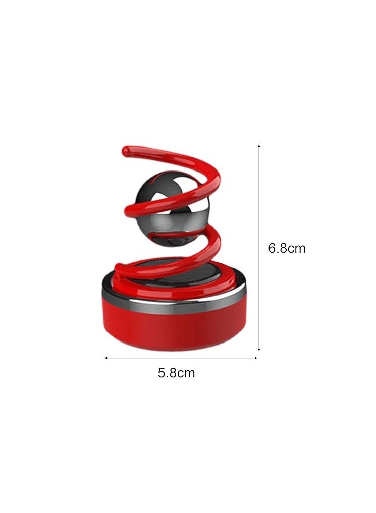 Spiral Shape Solar Car Diffuser Red - Image 3