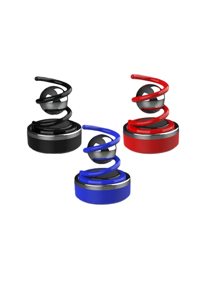 Spiral Shape Solar Car Diffuser Red - Image 4