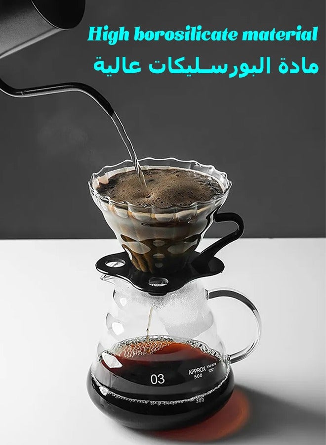 MITOYO Glass Coffee Pot - Teapot With Lid - Sharing Pot - Coffee Server - Kettle - Compatible With V60 Filter - 800ml  - Image 3