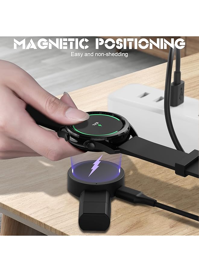 erorex For Galaxy Watch 5 4 3 Active 2 Charger Usb Travel Cordless Wireless Car Charger Keychain For Galaxy Watch5 Pro Watch4 Classic Watch3 Active And Active2 Accessories  - Image 3