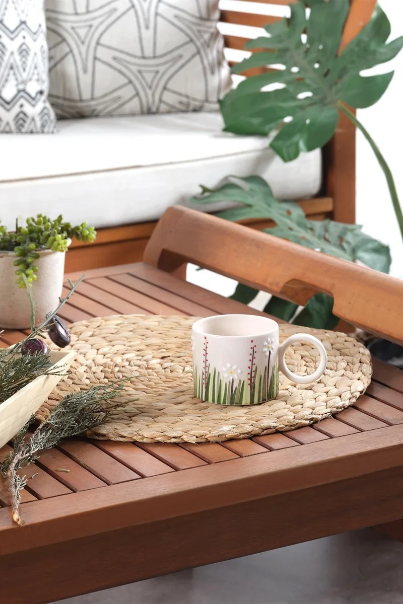 Znp Home Ivy | Handmade Ceramic Mug Cup Cup Mug Ceramic Double Turkish Coffee Cup