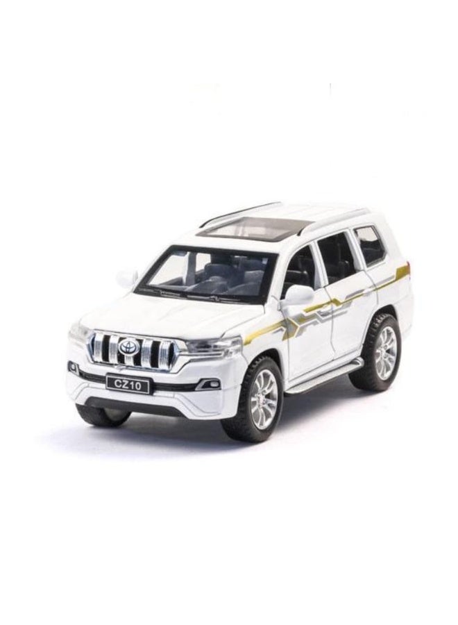 Prado Off-Road Vehicle SUV Simulation Alloy Steering Sound and Light Door Opening Function Toy Car Model - Image 2