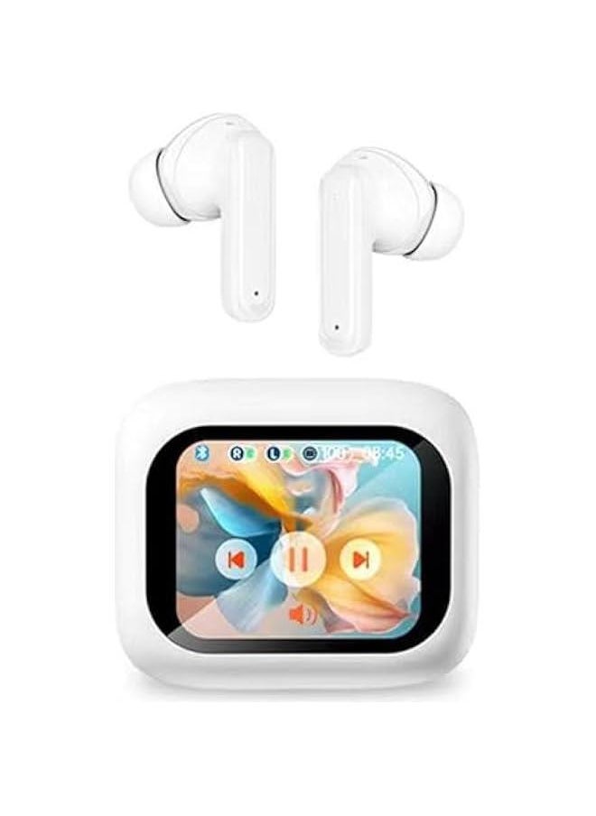 Generic Active Noise Cancelling Smart Touch Screen Earbuds ANC Earphones Wireless Blue Tooth Ear Buds Head Phones Bluetooth In-Ear Headphones TWS True Wireless Earbuds for iPhone Android with Mic Touchscreen  - Image 1