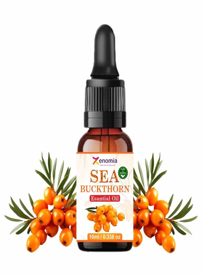 Zenomia Sea Buckthorn Essential Oil Anti Aging, Pure Face Skin Oil Natural Glow & Hydration Omega (10ml) - Image 1