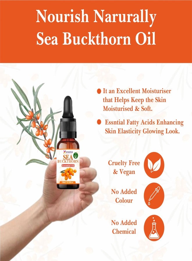 Zenomia Sea Buckthorn Essential Oil Anti Aging, Pure Face Skin Oil Natural Glow & Hydration Omega (10ml) - Image 5