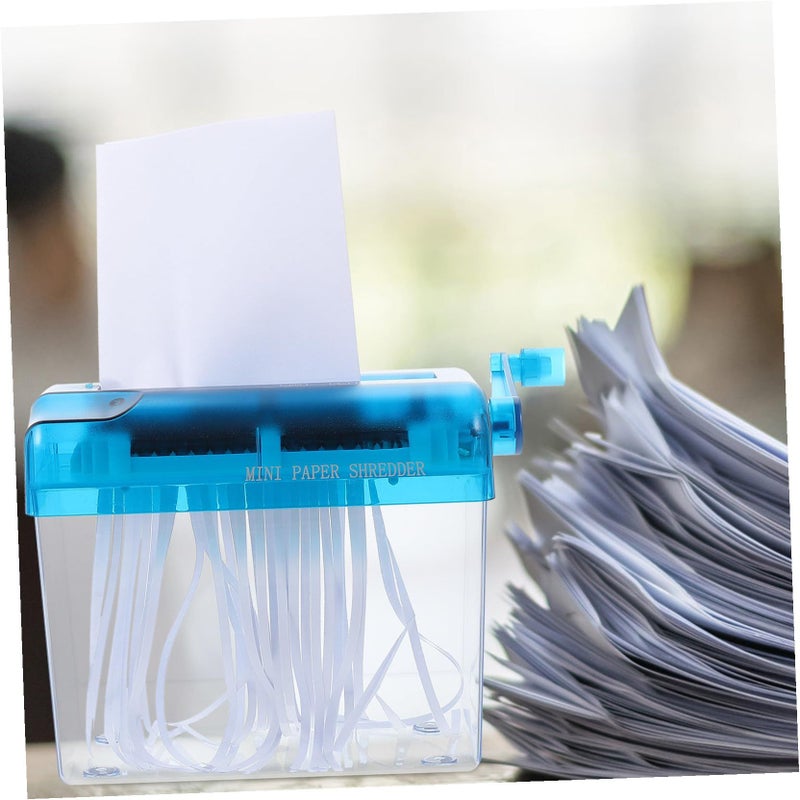 Manual Hand Crank Paper Shredder for Home Office School Documents Receipts - Image 5