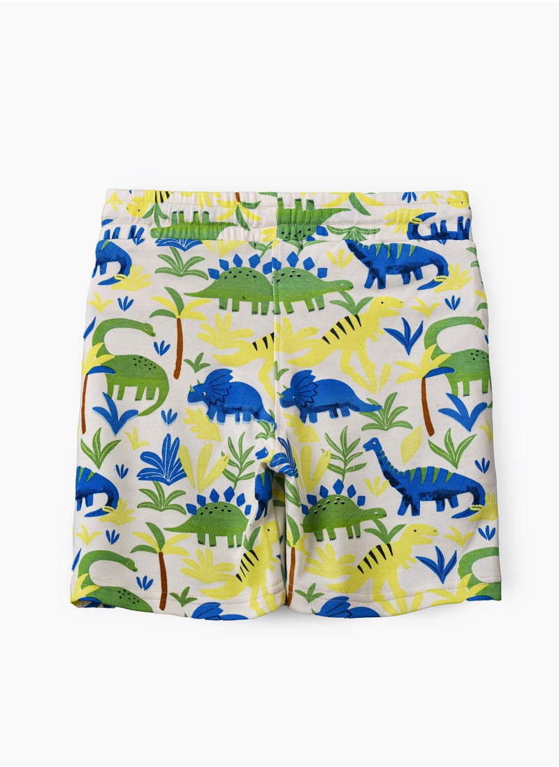 JAM Boys' Colorful Dinosaur Print Cotton Shorts  - Image 2