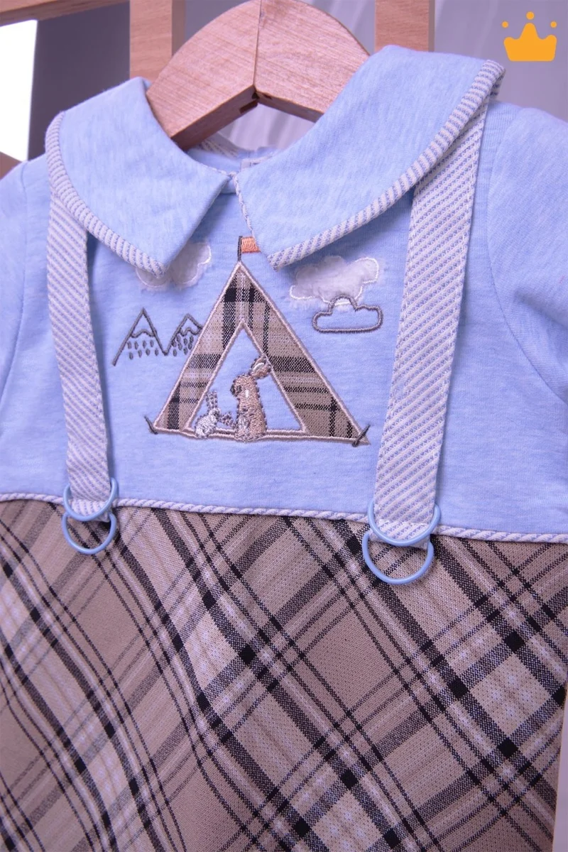 Baby Hola Babyhola Baby Boy Jumpsuit with Salopette Look 12615