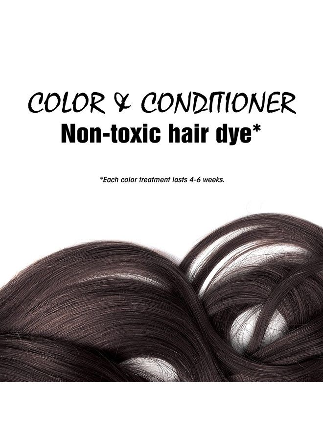 Light Mountain Henna Hair Color & Conditioner, Black - Organic Henna Leaf Powder, Pure Botanical Semi-Permanent Hair Color with Conditioning Benefits, 16 Oz - Image 3