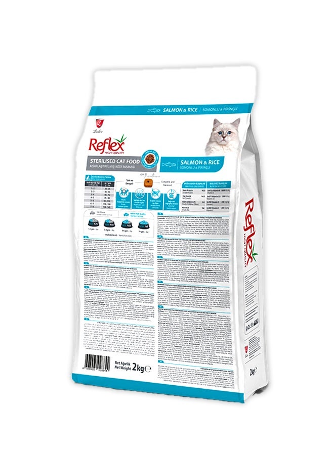 REFLEX Sterilised Cat Food Salmon with Rice - 2 KG - Image 2
