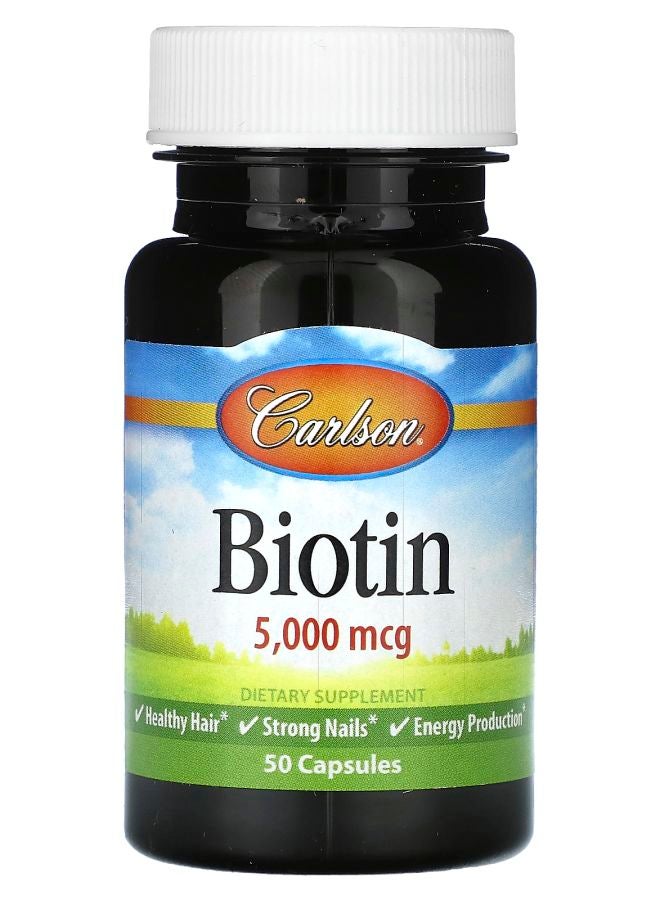 بيوتين 5000 ميكروغرام 50 كبسولة