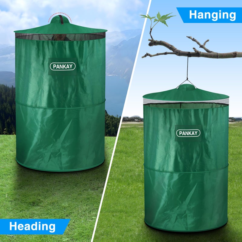 PANKAY Pop Up Privacy Tent, Portable Outdoor Camping Bathroom Toilet Tent, Collapsible Shelter for Camping & Emergency â€“ Lightweight & Sturdy, Easy Set Up, Foldable - with Carry Bag - Image 4