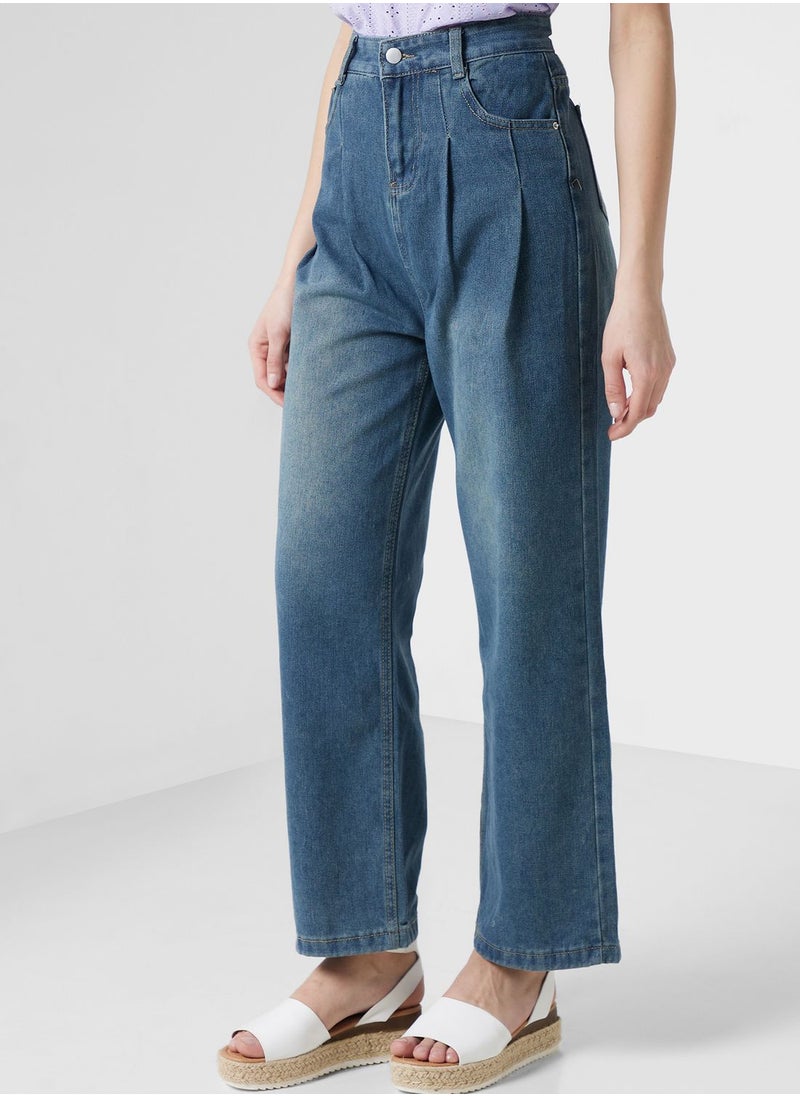Ginger - Urban Minx High Waist Wide Leg Jeans - Image 1