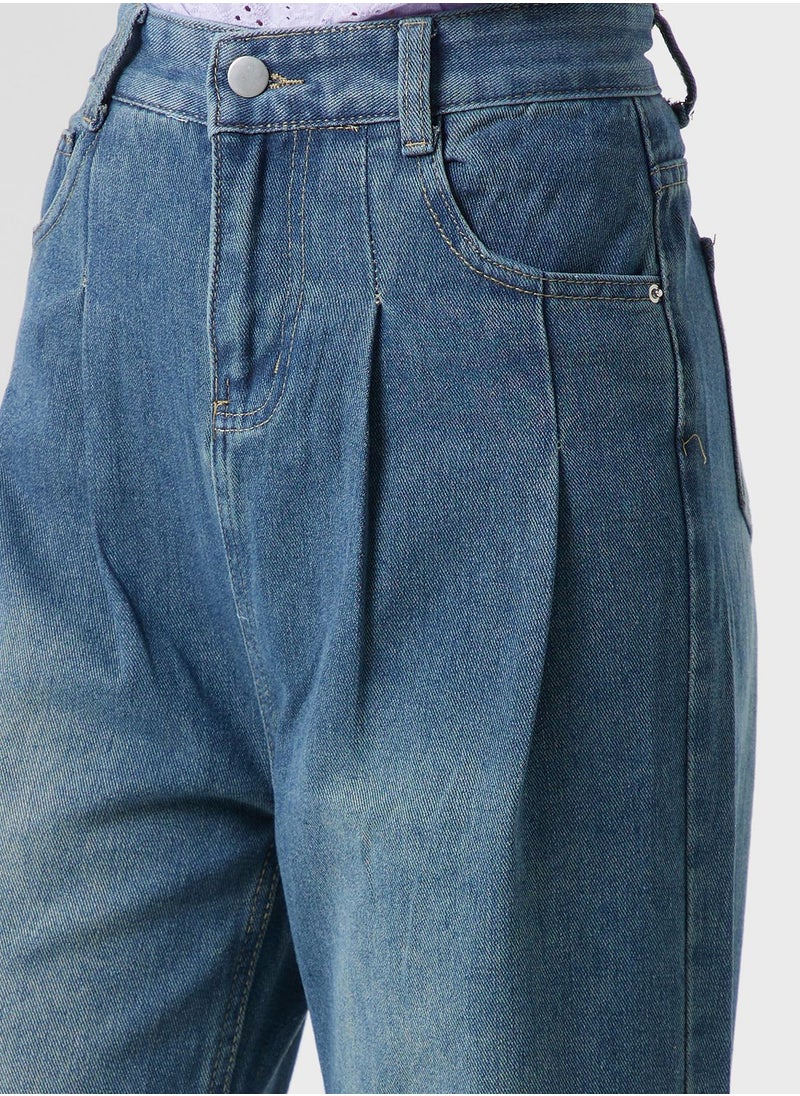 Ginger - Urban Minx High Waist Wide Leg Jeans - Image 1