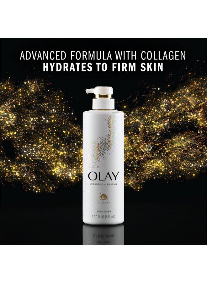 Olay Body Wash Cleansing & Firming for Women with Collagen and Vitamin B3, 20 fl oz (Pack of 4) - Image 4