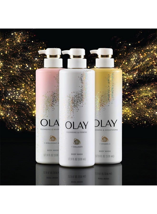 Olay Body Wash Cleansing & Firming for Women with Collagen and Vitamin B3, 20 fl oz (Pack of 4) - Image 5