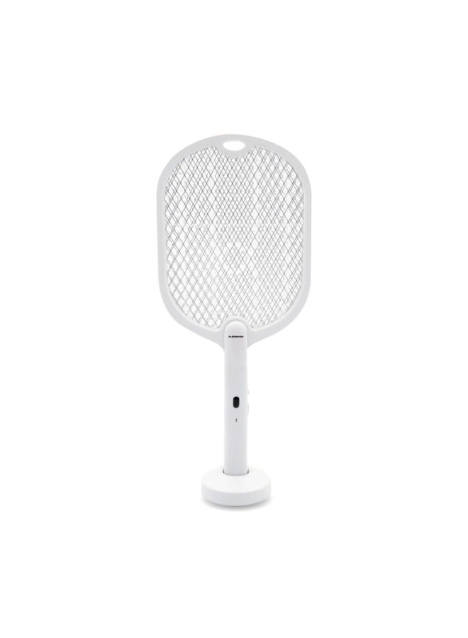 أولسنمارك منشة البعوض الكهربائية من أولسنمارك - OMBK1873، قابلة لإعادة الشحن، بطارية ليثيوم أيون طويلة العمر وطاقة عالية، شحن 4-5 ساعات، مضرب حشرات مع ضوء الأشعة فوق البنفسجية، مثالية لغرفة النوم، وغرفة الأطفال، والمطبخ - Image 1