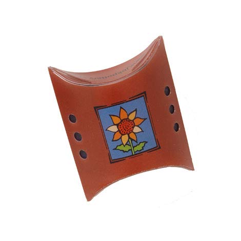 JBK Pottery JBK Pottery Terracotta Brown Sugar Saver  Handmade Terra Cotta Sugar Keeper with Decorative Discs  FoodSafe Brown Sugar Keeper Made in the USA  Pillow 