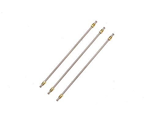 The Stop Shop 14 Inch Stainless Steel Brake Lines with Inverted Double Flared Ends Fittings 6 Inches Long Pack of 3 - Image 1