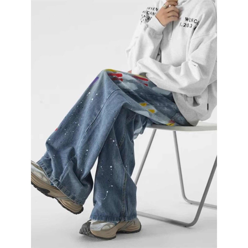 Unisex Casual Daily Denim Jeans - Image 2