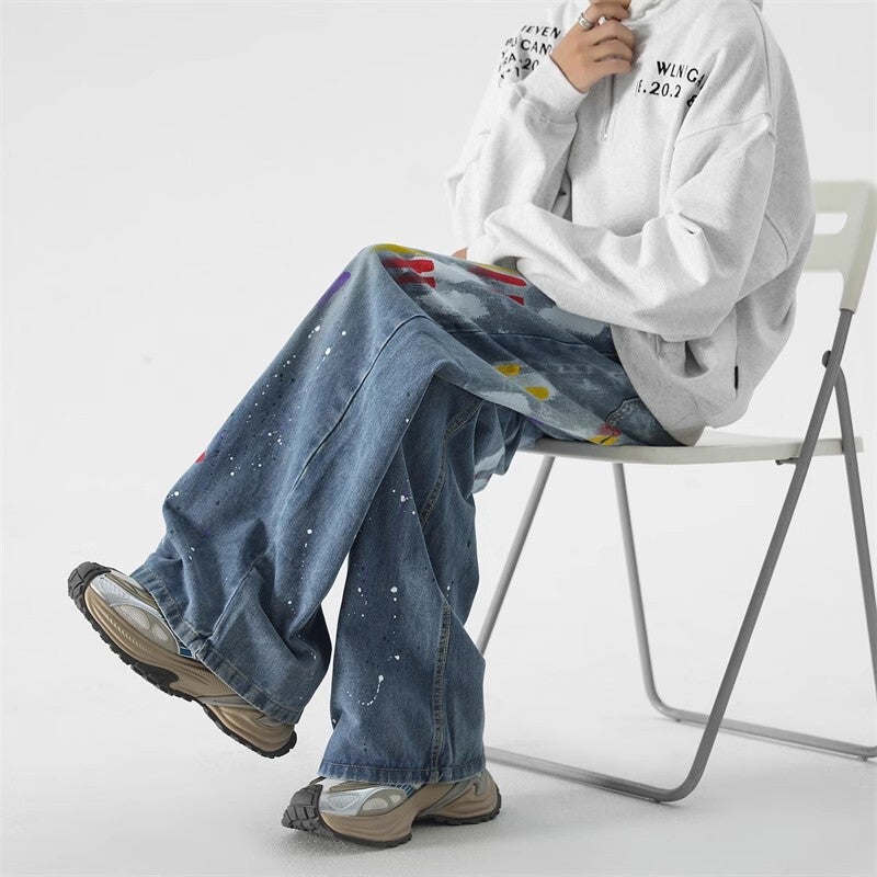 Unisex Casual Daily Denim Jeans - Image 1