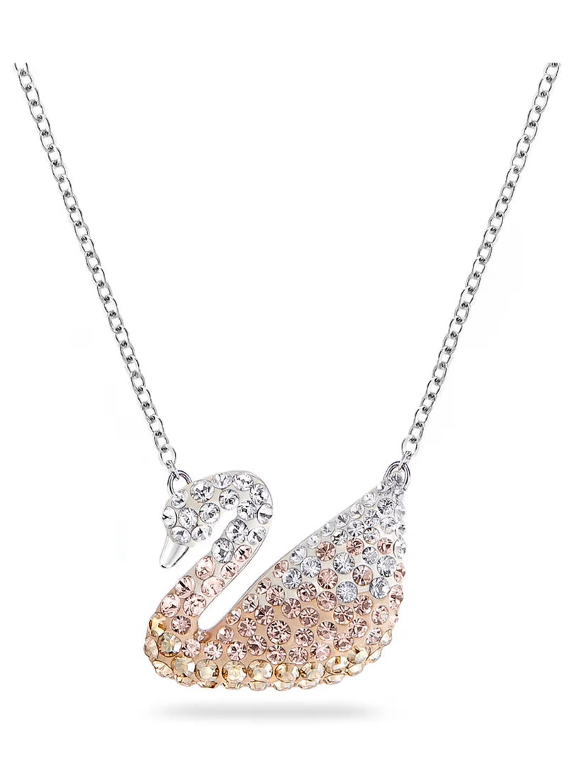 Swaro Swarovski Beige Iconic Swan Necklace for Women 5215034  - Image 1