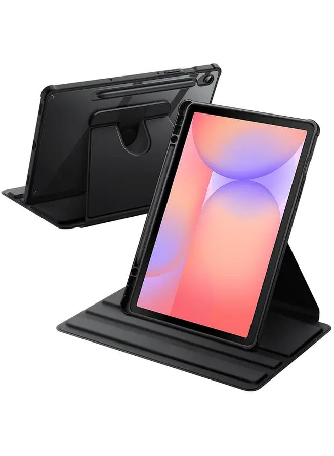 Rotating Case For Galaxy Tab S10 Lite 10.9 Inch With S Pen Holder 360 Rotation Protective Stand Cover Black Auto Wake Sleep Clear Back - Image 1