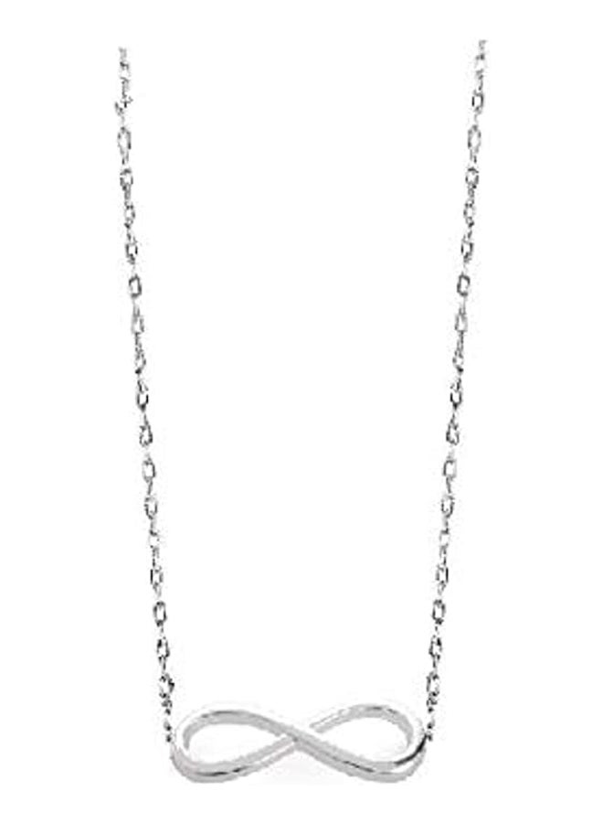 Infinity silvery chain for women