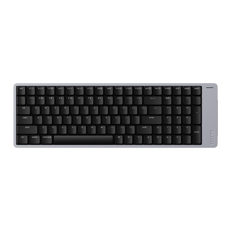LOFREE Flow2 LowProfile Mechanical Keyboard Aluminum Alloy with Pulse Tactile Switches Rechargeable Wireless Keyboards with 3 Mode Connections for Windows macOS Space Gray 100 Keys - Image 2