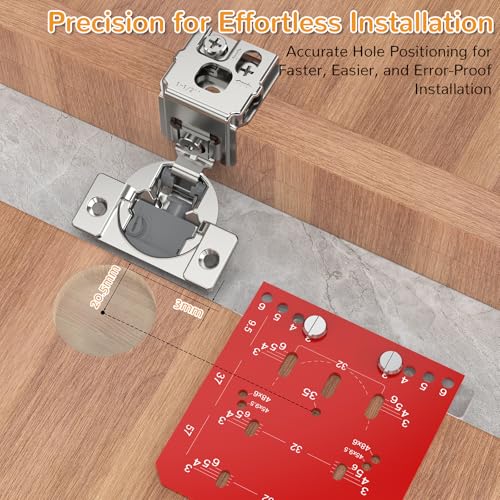 Chibery 60 Pack 112 Overlay 4D Soft Close Cabinet Hinges Concealed Face Frame Adjustable Closing Speed 105 Opening Smooth Slow Hidden Self Closing for Kitchen Corner Cupboard with Template - Image 3