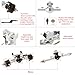 MEUS RACING SCX24 Front Axle Isokinetic 3Section CVD 52 Max Steering Angle 5mm Widened SCX24 Upgrades for Axial SCX24 Deadbolt C10 JLU Gladiator Bronco 124 RC Crawler Front Silver - Image 4