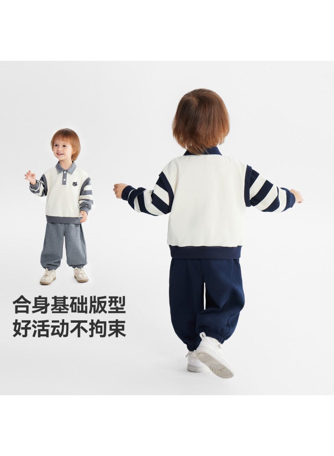 Spring Collection Debut] Baby Two-piece Set School Style Outfit Boys And Girls 2026 New Arrival Children's Kindergarten Uniform - Image 4