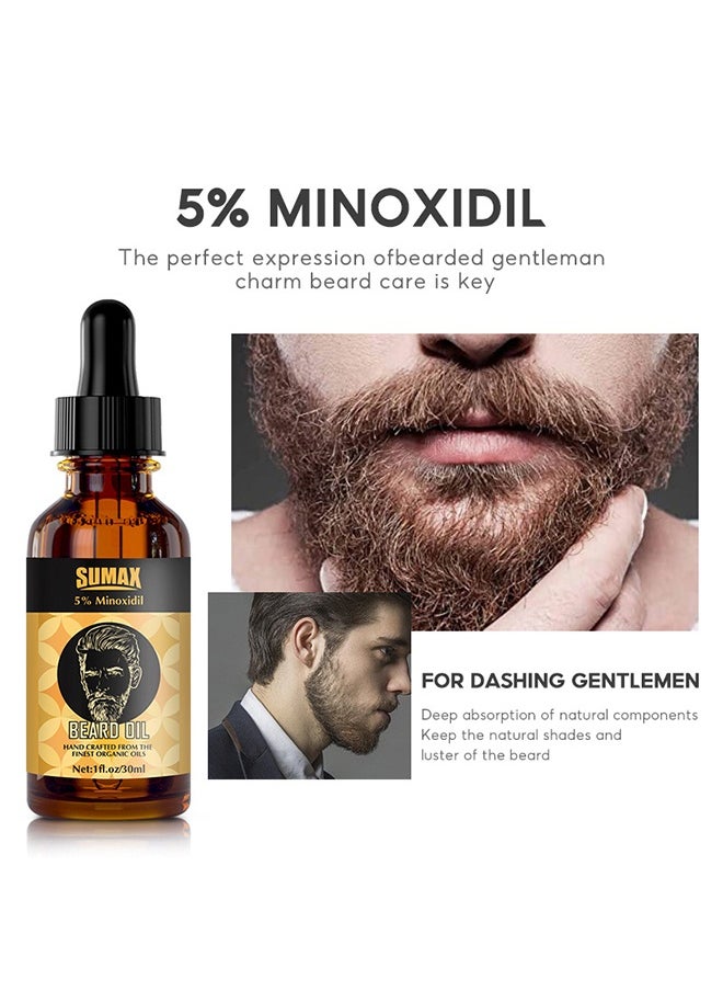 SUMAX BEARD OIL ，Fresh Fragrance Beard Conditioner Softens, Nourishes,Strengthens, Promotes Beard Growth-30ml  - Image 2