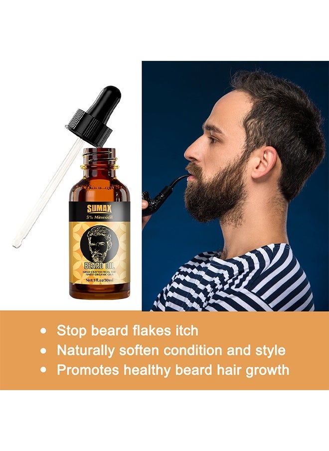 SUMAX BEARD OIL ，Fresh Fragrance Beard Conditioner Softens, Nourishes,Strengthens, Promotes Beard Growth-30ml  - Image 3