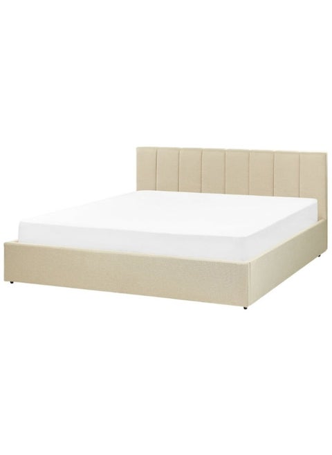 Cosmo Upholstered ComfortLarge Twin Size ( 140 X 190 ) Beige Color Bed