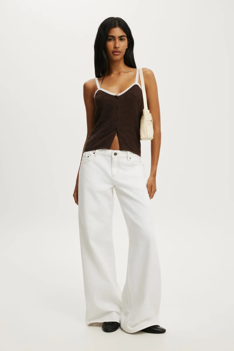 كوتون اون Knit Button Through Cami