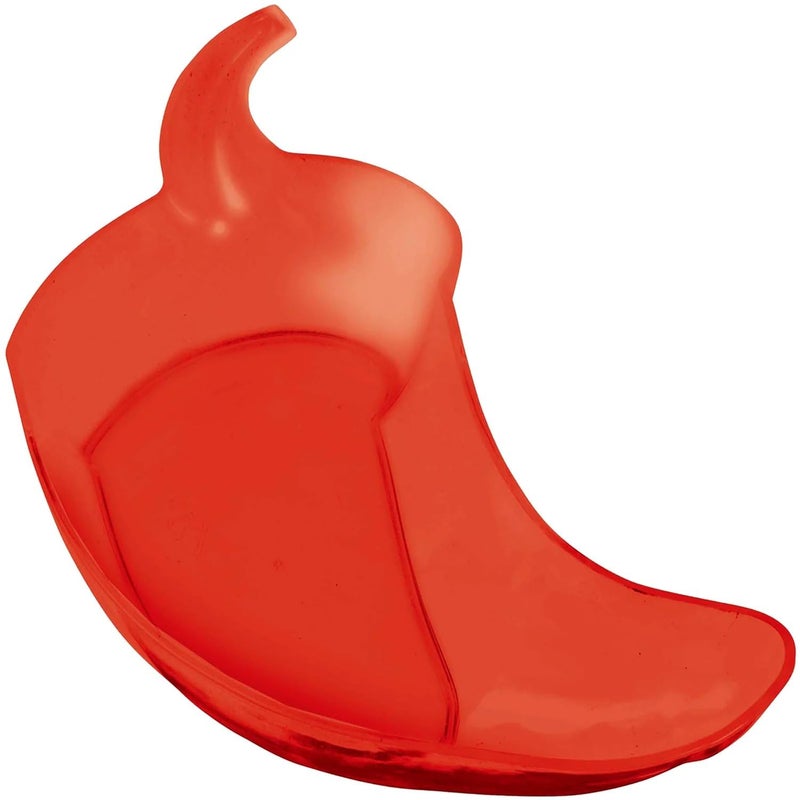 Amscan Small Chili-Shaped Red Fiesta Plastic Bowl - 6.5" x 3.75" (1 Count) - Perfect For Spices, Snacks & Table Decor - Image 1