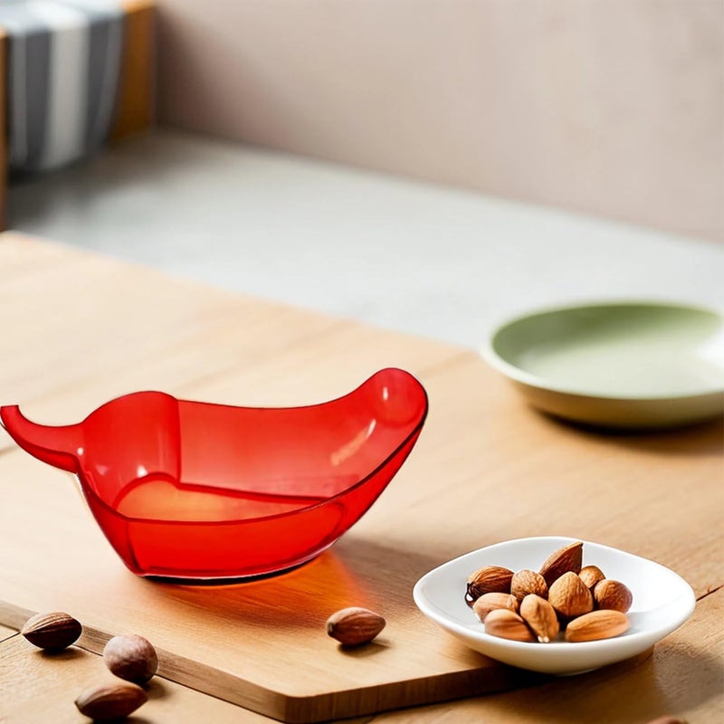 Amscan Small Chili-Shaped Red Fiesta Plastic Bowl - 6.5" x 3.75" (1 Count) - Perfect For Spices, Snacks & Table Decor - Image 2