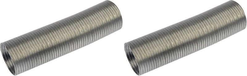 Dorman 96024 Carburetor Pre-Heater Hose - 2 In. X 18 In. - Aluminum Compatible with Select Models, Silver (Pack of 2) - Image 1