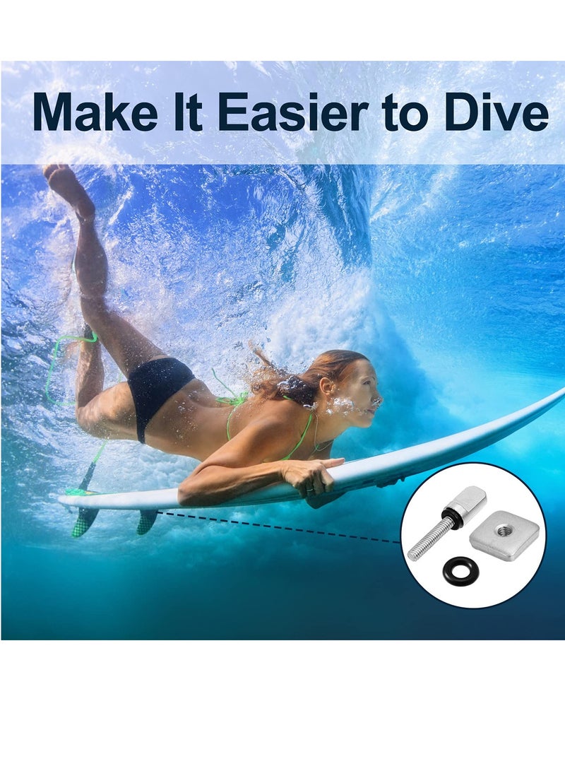 KASTWAVE No Tool Stainless Steel Fin Screw, 6 Pieces Surfing Accessories  Thumb Fin Screw for Men Women Surfboard Surf Longboard Paddleboard and SUP - Image 4