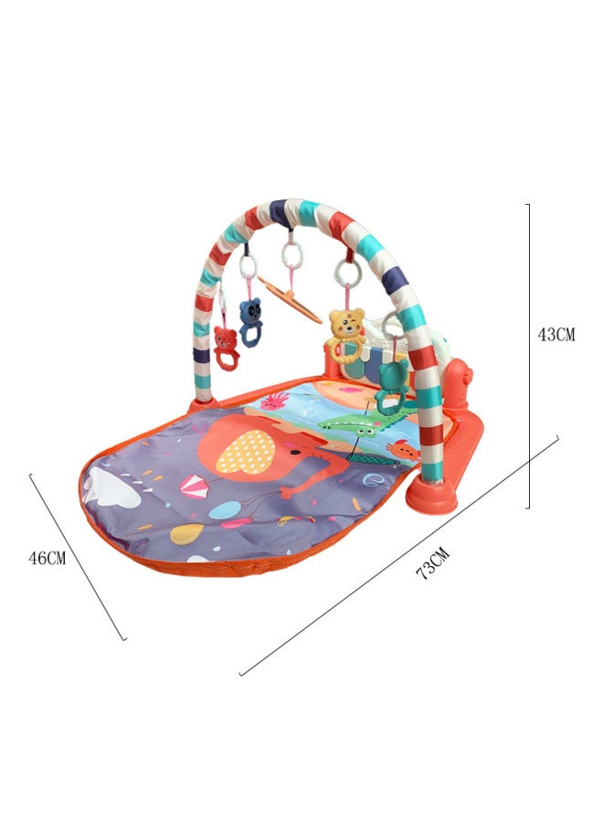 Baby Crawling Electronic Music Electric Baby Round Pedal Fitness Rack Early Education Educational Toys 0-3 Years Old - Image 5