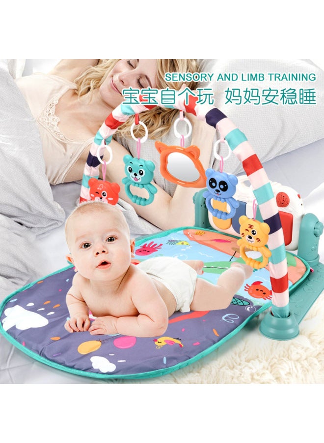 Baby Crawling Electronic Music Electric Baby Round Pedal Fitness Rack Early Education Educational Toys 0-3 Years Old - Image 3