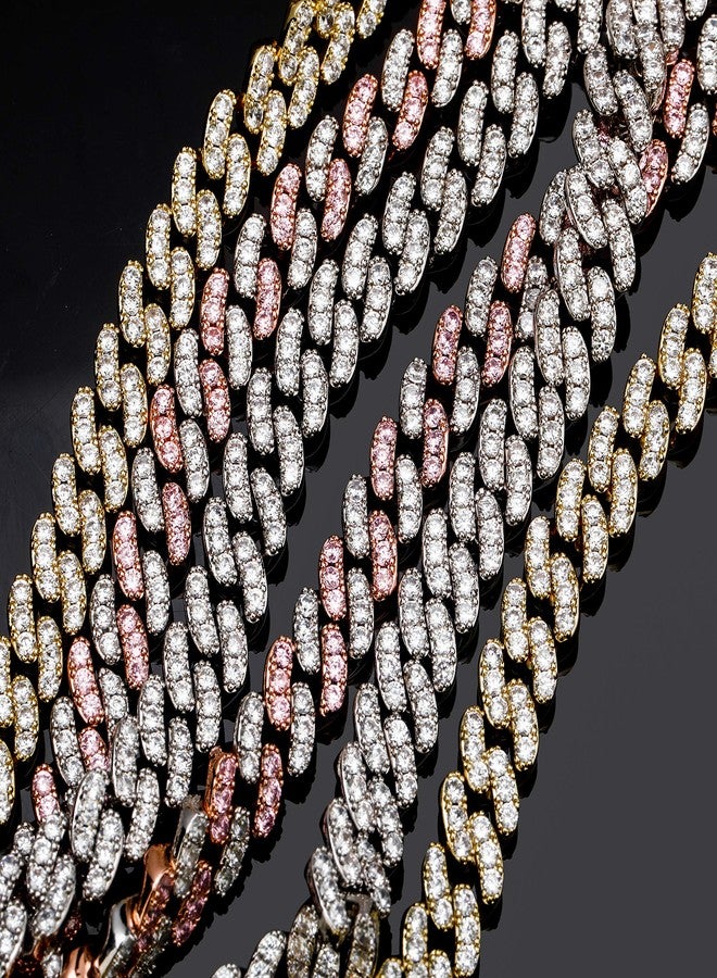TOPGRILLZ 8mm Cuban Link Anklets for Women 6 Times 14K Gold Plated Fashion Foot Jewelry Gift (Gold, 10) - Image 4
