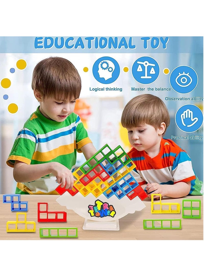 48pcs Stacking Building Blocks Tetris Balance Game Tetra Tower Balancing Stacking Toys Kids Adults Board Games Perfect for Family Parties Travel  - Image 2
