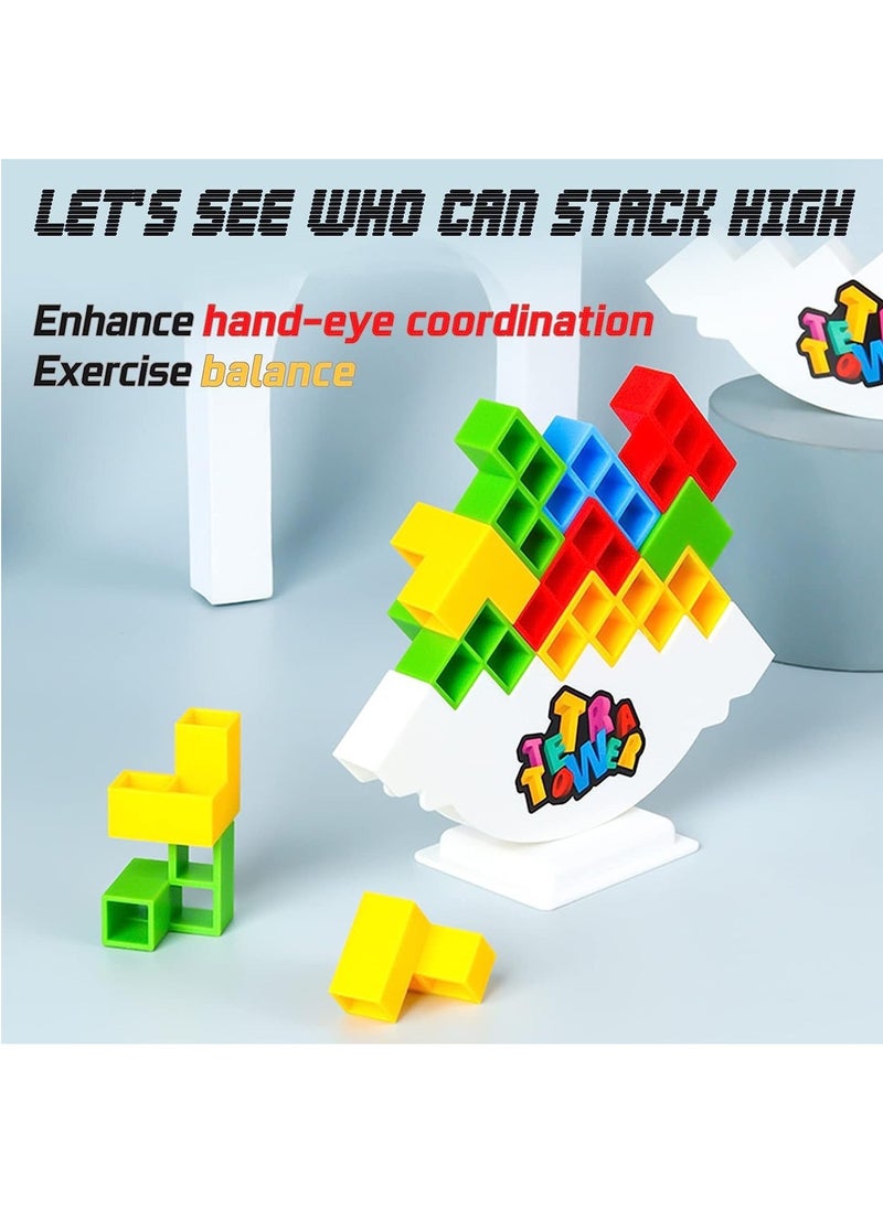 48pcs Stacking Building Blocks Tetris Balance Game Tetra Tower Balancing Stacking Toys Kids Adults Board Games Perfect for Family Parties Travel  - Image 3